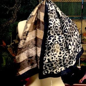 Animal abstract print scarf
